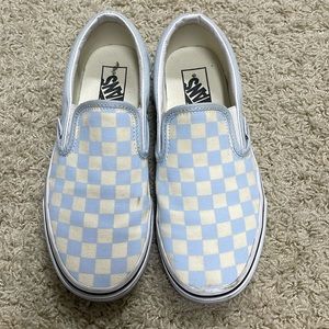 Vans blue and white